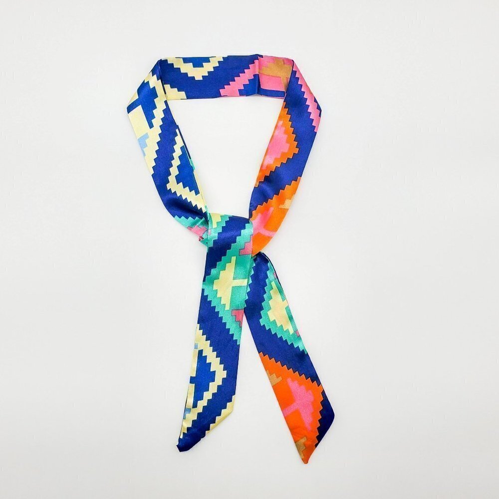 Skinny Scarf | Hand Bag, Neck Scarf (2 pieces) - Color Set #7 / Brand NEW - Picture 8 of 13